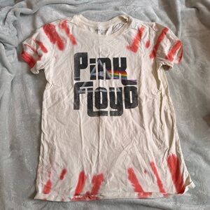 Pink Floyd Tie-Dye T-Shirt - Red & White